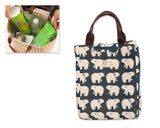 Waterproof Cotton Insulated Thermal Lunch Bag - Bear