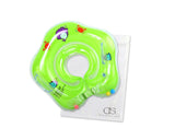 Flower Adjustable Baby Neck Float Swimming Ring - Green