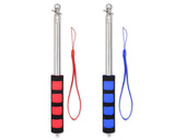 2 Pcs Handheld Flag Pole Stainless Steel Tour Guide Flag Pole