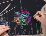 20 Sheets Rainbow Scratch Art Paper for Kids