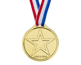 24 Pieces Plastic Winner Medals Kids Gold Medals for Party