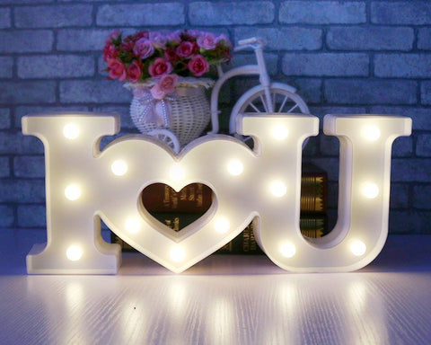 LED Marquee Love Light - White