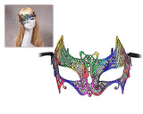 Colorful Halloween Masquerade Party Fancy Dress Sexy Lace Eye Mask - Swan