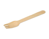 Disposable Wooden Forks 50 Pieces Eco-friendly Compostable Forks