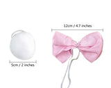 Bunny Ears Headband with Bowtie and Tail Easter Bunny Costume Set for Party