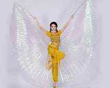 Belly Dance Wings 360 Degree White Isis Wings with Telescopic Rods