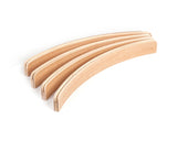 Playing Card Holders 4 Pieces 13 Inches Curved Wooden Racks for Card Games