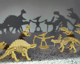 Dinosaur Fossil Skeleton Figures 12 Pieces Assorted Figures for Kids
