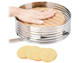 Layer Cake Slicer 9.5 to 12 Inches Adjustable Cake Ring
