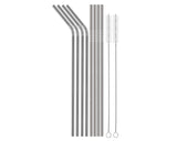 Reusable Stainless Steel Drinking Straws with 2 Cleaning Brushes