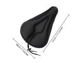 Bike Seat Cushion Comfortable Gel Padded Bicycle Saddle Cover - Black