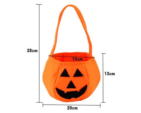 Pumpkin Trick or Treat Bag 6 Pieces Candy Bags for Halloween