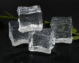 Fake Ice Cube 50 Pieces Clear Plastic Ice Cubes for Home Decorations