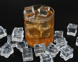 Fake Ice Cube 50 Pieces Clear Plastic Ice Cubes for Home Decorations