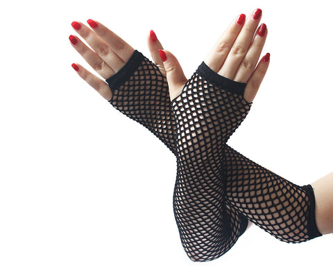 3 Pairs Fishnet Gloves for Woman