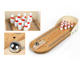 Mini Bowling Game Wooden Desktop Bowling set Bowling Toys