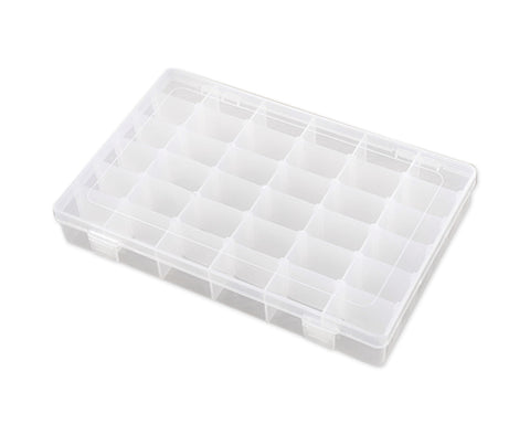 Jewelry Box 36 Grids Clear Plastic Organizer Box for Jewelry Storage