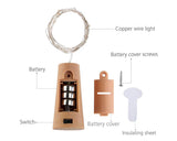 10 LED Bottle Cork String Lights 10 Pieces Battery Operated Starry Lights