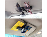 Glasses Clip with Card Clip for Car Set of 2