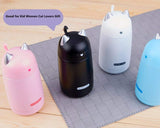 Thermos Cup 330ml Cute Cat Stainless Steel Water Bottle