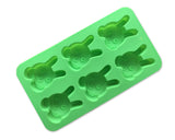 Set of 2 Rabbit and Egg Shaped Silicone Molds with Self Adhesive Baking Bags