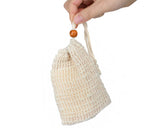 Soap Bag 10 Pieces Natural Sisal Soap Saver Bags with Drawstring