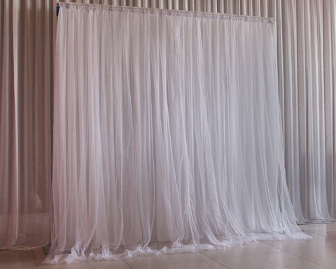 6.5 x 6.5 Feet Tulle Photography Backdrop