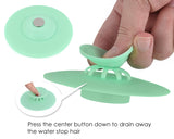 5 Pieces 10cm 2 in 1 Stopper and Hair Catcher