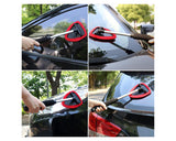 Car Windshield Window Cleaner Tool with Extendable Handle and 4 Cleaning Covers