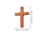 Mini Cross Charms 70 Pieces 1.6 inches x 1.2 inches Wood Cross Pendants