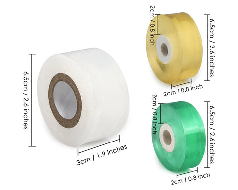 Grafting Tapes 3 Pieces Stretchable Grafting Films Plants Repair Tapes