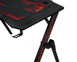 Ergonomic Gaming Desk 43.3 Inches R-shaped Computer Desk