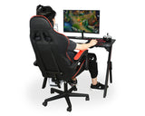 Ergonomic Gaming Desk 43.3 Inches R-shaped Computer Desk