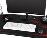 Ergonomic Gaming Desk 43.3 Inches R-shaped Computer Desk