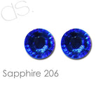 Sapphire 206 Flatback Crystal Rhinestones