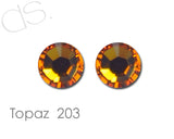 Topaz 203 Flatback Crystal Rhinestones