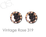Vintage Rose 319 Flatback Crystal Rhinestones