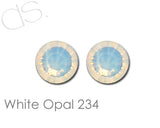 White Opal 234 Flatback Crystal Rhinestones