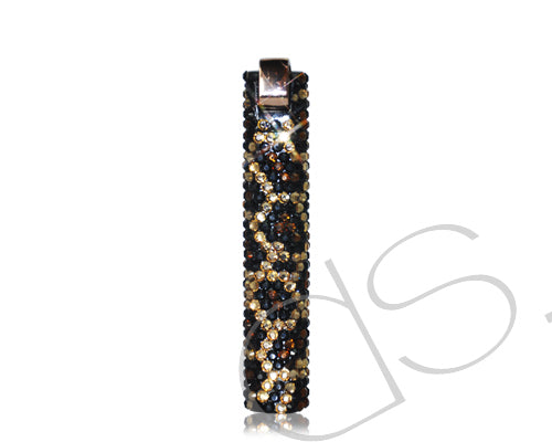 Leopardo Bling Swarovski Crystallized Lighter - Gold