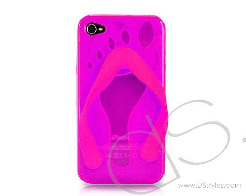 Flip-flop Series iPhone 4 Silicone Case - Pink