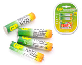 GP Rechargeable Smart Energy AAA Batteries, 4 Count/Pack