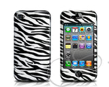 Grafiche Series Full Protection iPhone 4 and 4S Case - Zebra Black