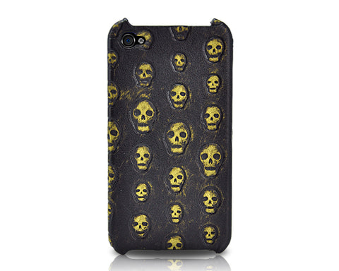 Halloween Series iPhone 4 and 4S Case - Gold Skull