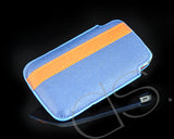 Lofty Series iPhone 4 and 4S Soft Pouch Case - Blue Orange