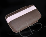 Lofty Series iPhone 4 and 4S Soft Pouch Case - Brown Pink