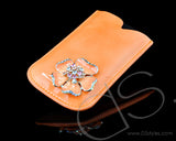 Mini Flower Series iPhone 4 and 4S Soft Pouch Case - Orange