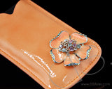 Mini Flower Series iPhone 4 and 4S Soft Pouch Case - Orange