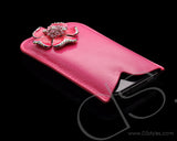 Mini Flower Series iPhone 4 and 4S Soft Pouch Case - Pink