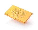 Princess Crown Bling Swarovski Crystal Card Case - Orange