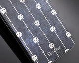 Skull Multi Bling Swarovski Crystal Phone Cases - Black